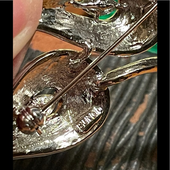 ALFRED SUNG Ornate Rhinestone Brooch BLING ☀️ - Picture 8 of 16